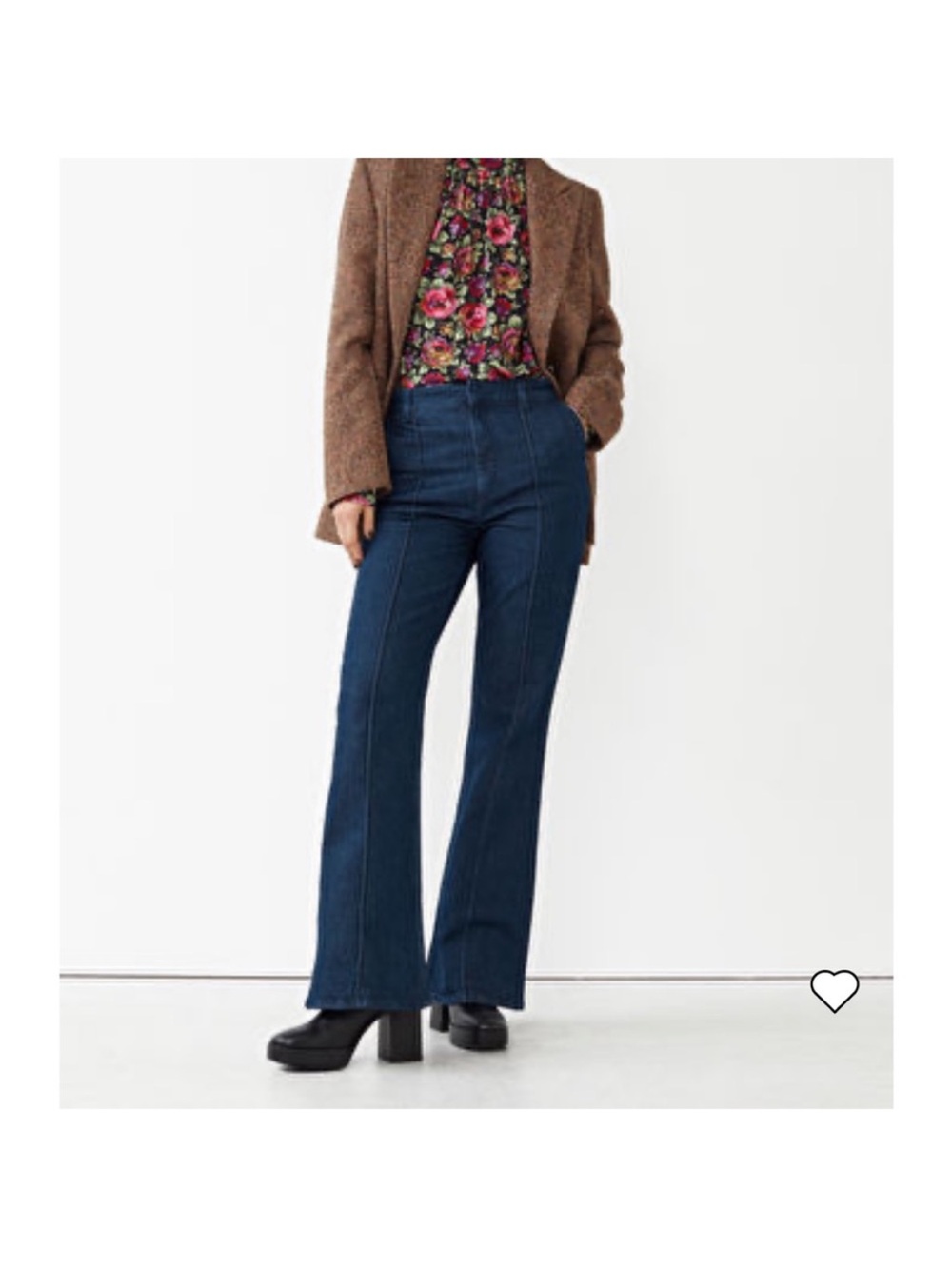 & Other Stories Flared Pintuck Jeans | 2